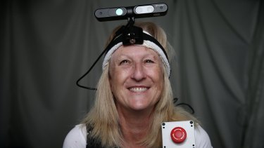 Thrilled: Dianne Ashworth and the bionic eye.