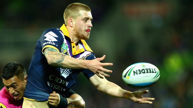 Help at hand: Storm fullback Cameron Munster has been fine-tuning his game with the help of injured star Billy Slater.