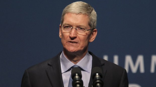 Outraged: Apple CEO Tim Cook.