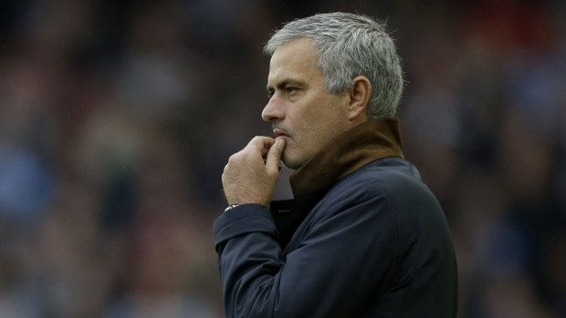 Under pressure: Chelsea manager Jose Mourinho.