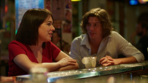 Emily Barclay and Benedict Samuel in David Wenham's Ellipsis, his first feature film as director.