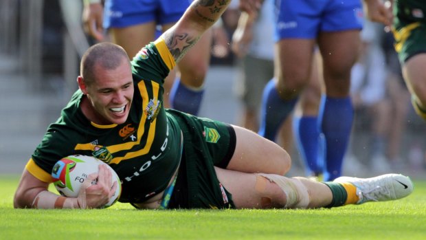 Forward thinking: David Klemmer is prepared for the physical challenge from the Kiwi pack.