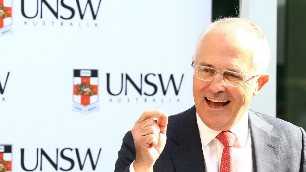 Malcolm Turnbull at UNSW on Friday.