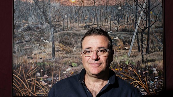 Steve Lopes with his winning work.