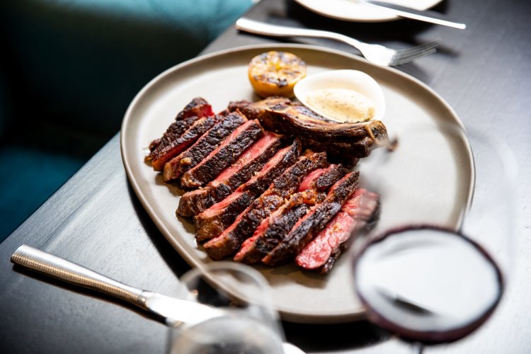 CopperTree Farm dry-aged Friesian rib-eye.