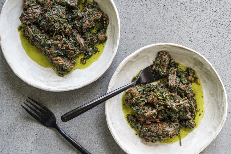 Katrina Meynink's Persian-style herb and lamb stew.