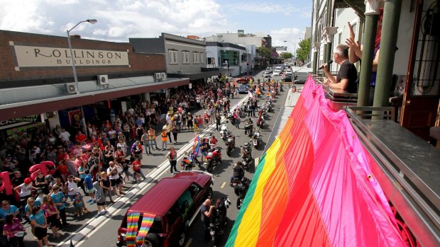 The 2014 Brisbane Pride Festival through Fortitude Valley.