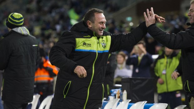 Has Raiders coach Ricky Stuart's move to the coaching box had an effect?