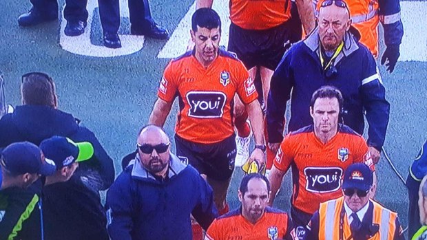 A Raiders member has been banned for 12 months for spitting at the referee.