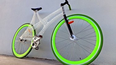 Queensland researcher James Novak's award-winning 3D-printed bicycle