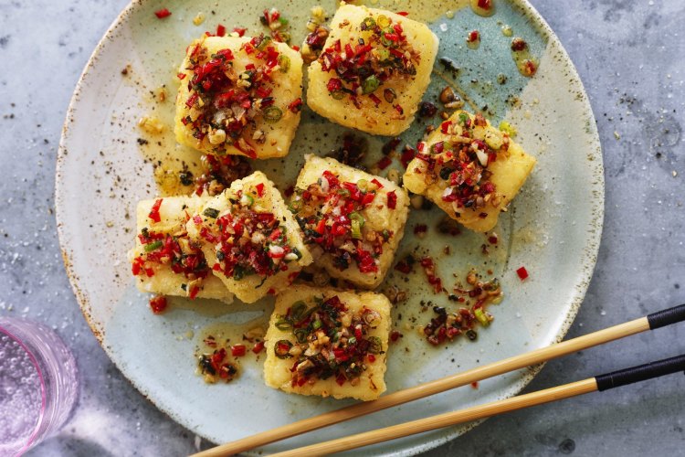 Salt and pepper tofu.