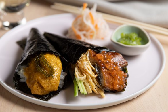 Temaki are the star of the show at Leonie Upstairs.