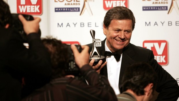 Ray Martin with his 2007 Logie.