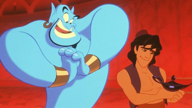 The role of Genie was originated by late comedian, Robin Williams.
