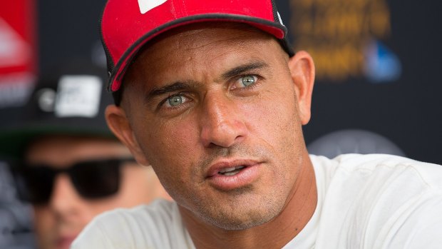 Controversial comments: Surfing champion Kelly Slater.