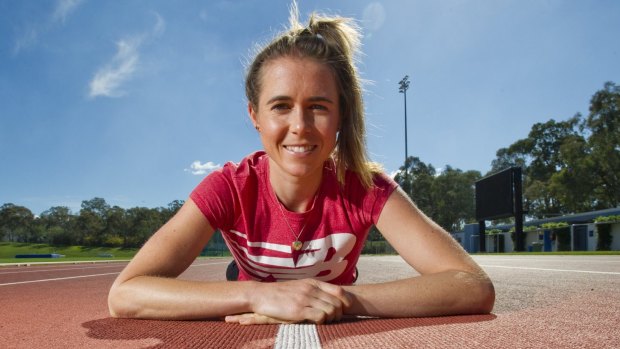 Cautious approach: Canberra middle-distance runner Emily Brichacek is turning her focus to next year's Olympic Games after pulling out of the world championships.