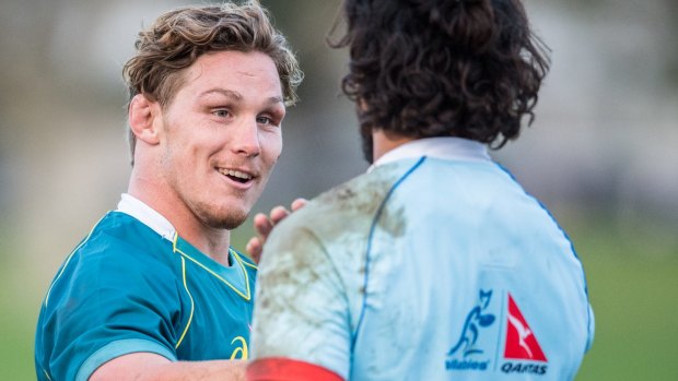 Improving: Michael Hooper has matured as a leader on and off the field.
