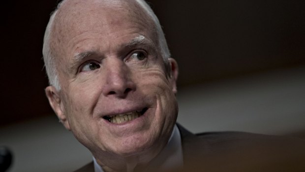 Senator John McCain, a Republican from Arizona and chairman of the Senate Armed Services Committee.