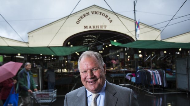Done deal: Melbourne lord mayor Robert Doyle at the Queen Victoria Market.