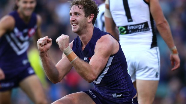 Michael Barlow's future at the Dockers is uncertain.