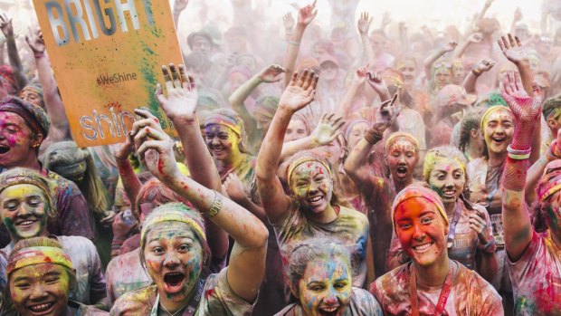 The Canberra Color Run at Commonwealth Park on Sunday morning. 