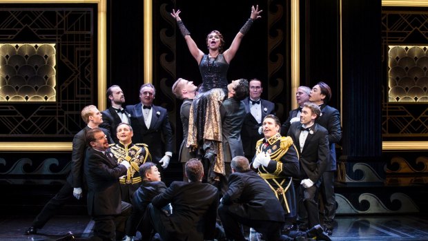Performers run through the final dress rehearsal of Opera Australia's new production of The Merry Widow.