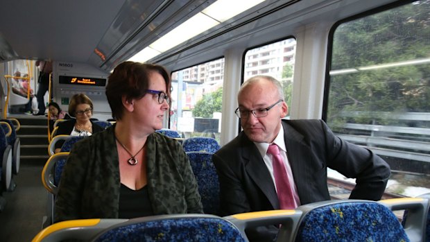 Urged to return: Penny Sharpe with NSW Labor leader Luke Foley.