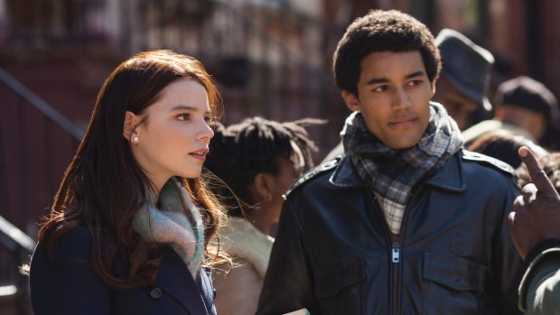 Anya Taylor-Joy as Charlotte and Devon Terrell as the young Barack Obama in <i>Barry</i>.