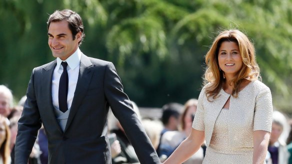Guests included Swiss tennis player Roger Federer and his wife Mirka. 