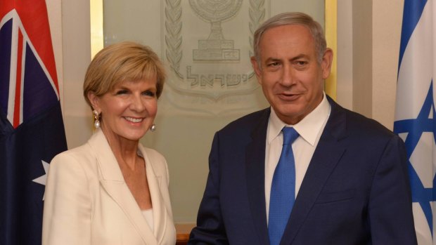 Foreign Minister Julie Bishop will have the opportunity to ask some tough questions of Israeli Prime Minister Benjamin Netanyahu.