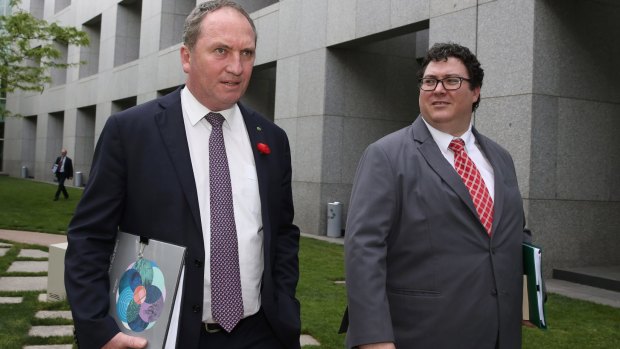 George Christensen and the Deputy Prime Minister Barnaby Joyce.