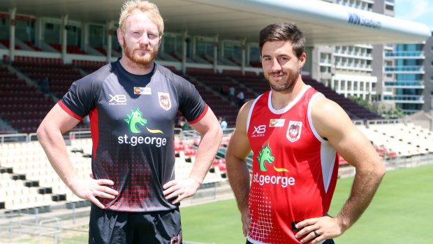 Fired up: James Graham and Ben Hunt bring finals experience to the Dragons.