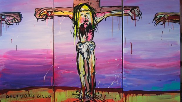 "It's just a Jew on the cross": Adam Cullen said this of his depiction of Christ, which was entered in the 2008 Blake Prize.