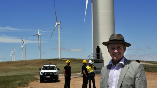 South Australia derives more than 40 per cent of its power from wind and solar energy and Premier Jay Weatherill introduced the battery tender as part of a $550 milion response to a summer of blackouts 