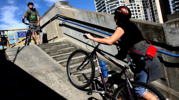 A new cycle ramp will replace the steps on the north side of the bridge.