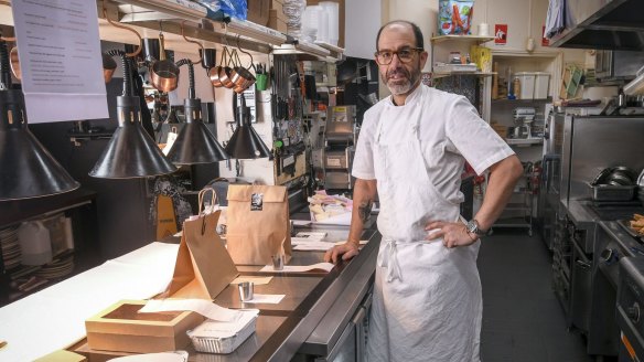 Mister Bianco owner-chef Joe Vargetto in the kitchen of his Kew restaurant.