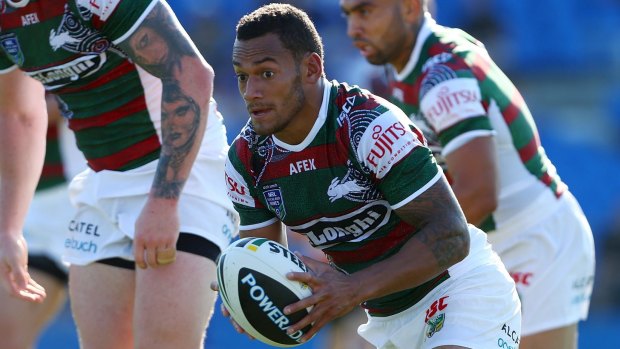 Charged: Apisai Koroisau  during his playing days with South Sydney.