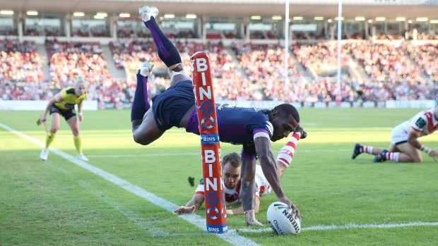 Prolific: Suliasi Vunivalu has maintained his incredible try scoring this season.