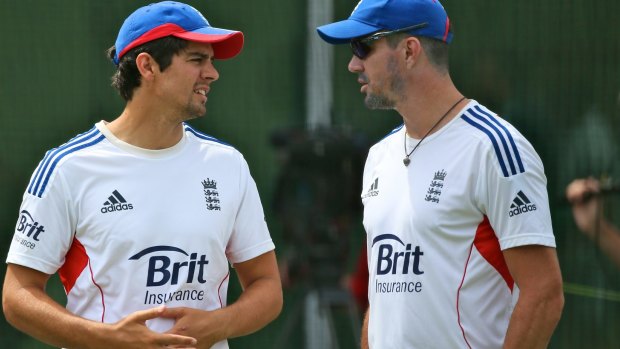 Kevin Pietersen (right) says Alastair Cook (left), James Anderson and Joe Root must fire for England to be competitive.