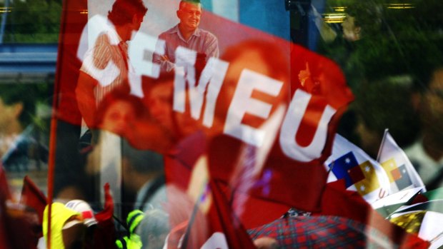Falling short: The CFMEU has accused the royal commission into trade unions of failing to test evidence against it.