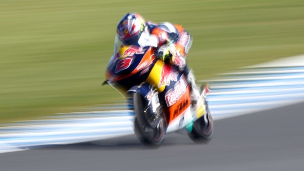 Jack Miller during free practice for the 2014 MotoGP at Phillip Island.  