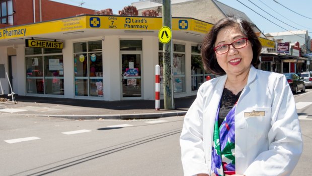 Dr Elizabeth Foo says it's hard to estimate the cost of the damage to Laird's Pharmacy in Elwood.
