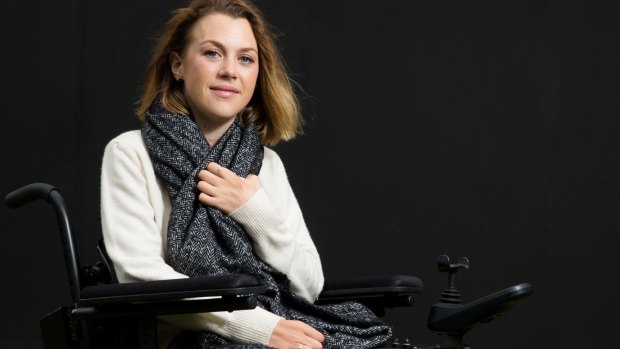 Emily James, 24, became a quadriplegic after a snowboarding accident. 