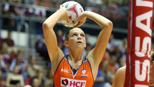 On target: Giants shooter Jo Harten survived and thrived on the club's gruelling pre-season training.