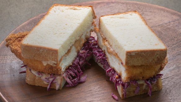 Chicken katsu sandwich.