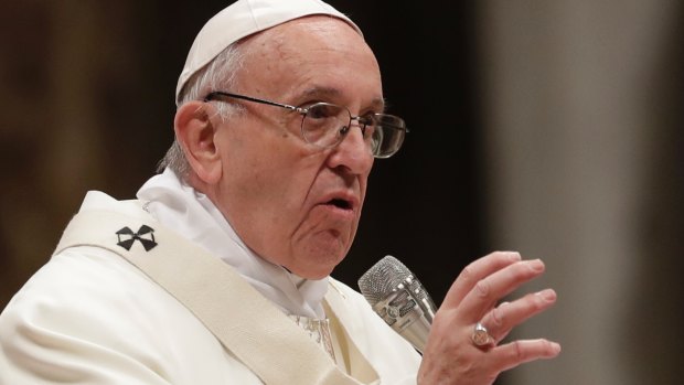Pope Francis appeals to managers' morals.