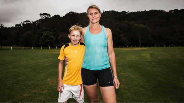 Tove and son Liam Liljestrand, along with Tove's mother, will take part in the 2017 Sun Run. 