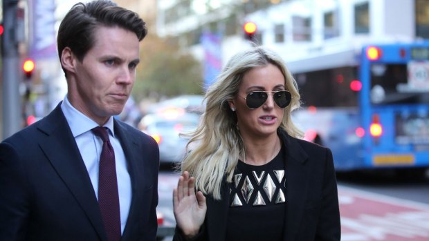 A splash of gold added to the drama as Roxy Jacenko and husband Oliver Curtis awaited the jury's verdict this week.