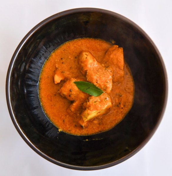 Butter chicken at Southall Indian restaurant in St Kilda.