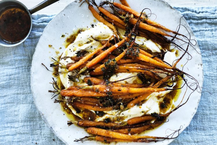 Brown butter and citrus roasted carrots.